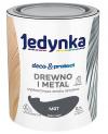 Jedynka deco&protect drewno i metal mat grafitowy 0,7l      