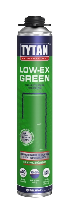 Pianka pistoletowa niskoprężna low-ex green 750ml           