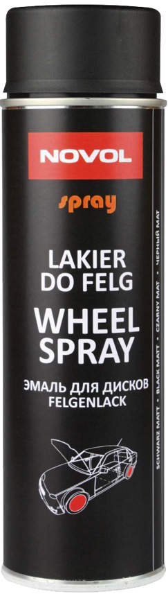 Lakier do felg czarny mat 500 ml                            