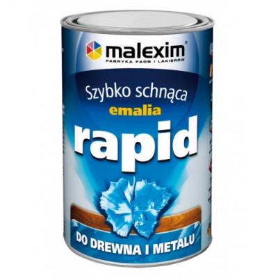 Szybko schnąca emalia alkidowa rapid 9006 aluminiowa 0,7l   