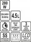 Wolnowar 290w, 4.5l. z czasomierzem                         