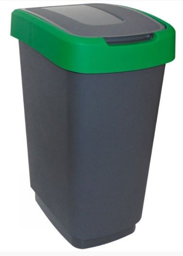 Pojemnik na odpady klip 25l zielony