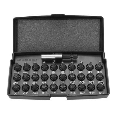 Końcówki wkrętakowe z uchwytem 1/4'' 30 sztuk               