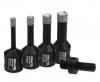 Zestaw koronek diamentowych vacuum brazed 6,8,10,12mm + adap