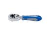 Grzechotka mini 1/4' 180mm 72 zęby chrom  uchwyt do bitów   