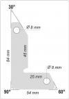 Magnetyczne uchwyty spawalnicze 25 kg 2 sztuki              
