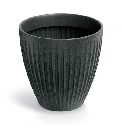Doniczka latia round midl - granit                          