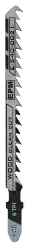 Brzeszczot do wyrzynarki 100mm 6tpi drewno t101d 5 sztuk    