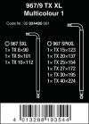 Zestaw kluczy trzpieniowych torx 967/9 tx xl multic tx8-tx40