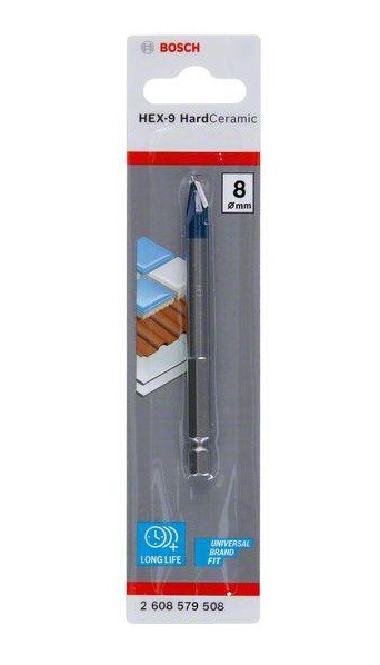 Wiertło hex-9 hard ceramic 8*90mm                           