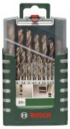 Zestaw wierteł 19 szt. do metalu hss-co din 338 1-10mm.     