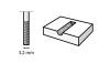 Frez z weglikiem wolfram 3.2mm                              