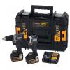 Zestaw wkrętarka dcd85m + zakrętarka dcf85m 18v 2*5.0ah tsta