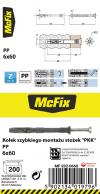 Kołek szybki montaż stożek pp 6*60mm                        