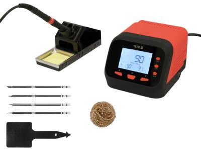 Stacja lutownicza cyfrowa 75w typ grot, wyświetlacz lcd     