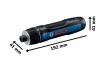 Wkrętak akumulatorowy 3.6v bosch go 3.0 usb-c               