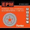 Tarcza diamentowa szlifierska turbo 125mm
