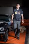 T-shirt z nadrukiem motor rozmiar m                         