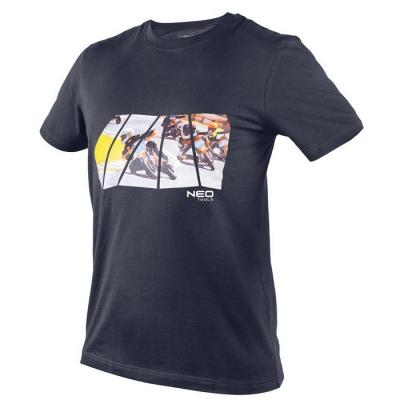 T-shirt z nadrukiem motor rozmiar l                         