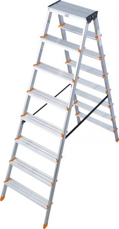 Drabina aluminiowa dwustronna dopplo 2*8 szczebli           