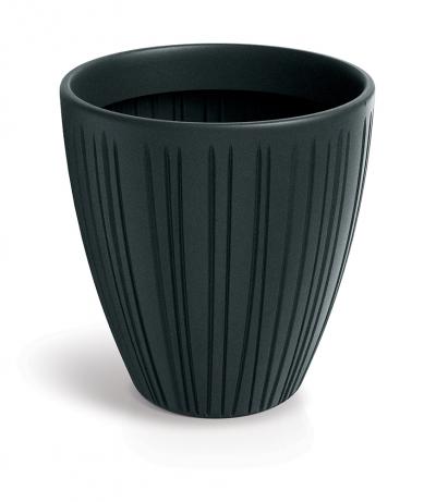 Doniczka fero round midl - ołowiany                         