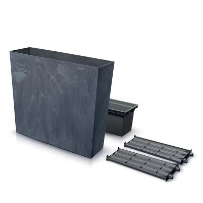 Doniczka urbi case beton effect t - antracyt                
