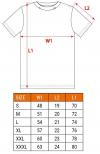 T-shirt cieniowany denim, rozmiar l                         