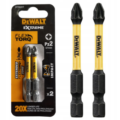 Końcówki wkrętakowe udarowe pz2*50 extreme 2szt             