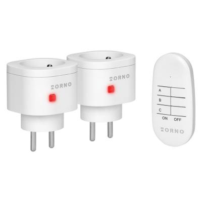 Zestaw bezprzewodowych mini gniazd sterowanych pilotem 2+1  