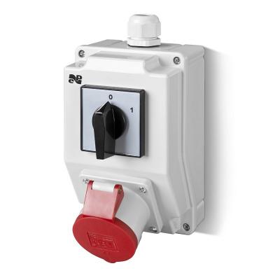 Zestaw instalacyjny z gniazdem 16a 5p rs-z(0-1)czerw.6271-00