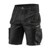 Krótkie spodenki robocze denim, czarne xl                   