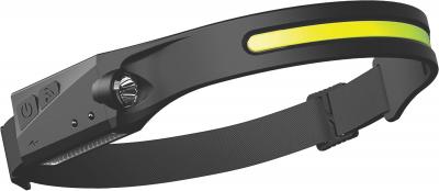 Latarka czołowa led aku cob+xpe+sensor                      
