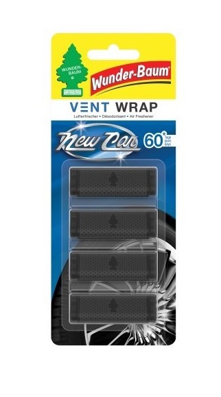 Odświeżacz powietrza vent wrap new car 4 sztuki             