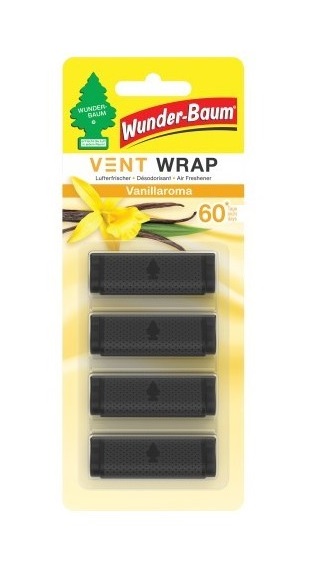 Odświeżacz powietrza vent wrap vanilia 4 sztuki             