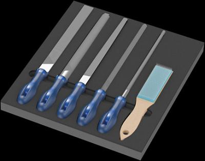 Wkładka piankowa 9783  z pilnikami pferd 6 cz.              