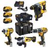 Zestaw combo 18v dcg405+dch273+dcd796+dcf887+3*5.0ah tstak  