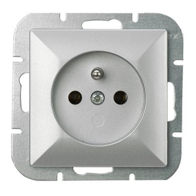 Perła gniazdo pojedyncze p/t z/u srebrny                    