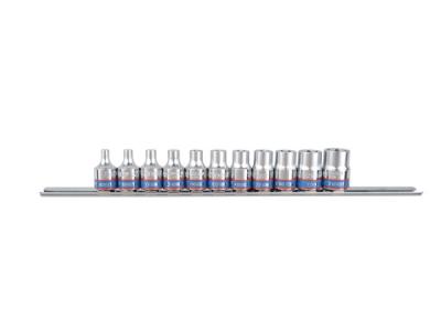 Kpl.nasadek gwiazdkowych 3/8'' 11 części krótkie e4-e14     