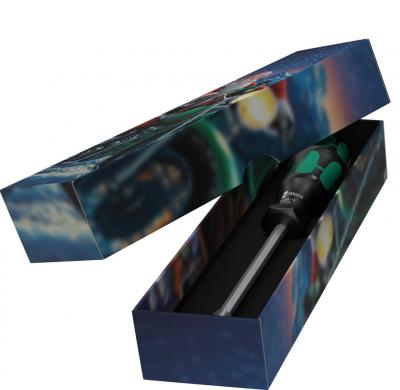 Wkrętak kraftform z magazynkiem + bity 7 cz. opk. świąteczne