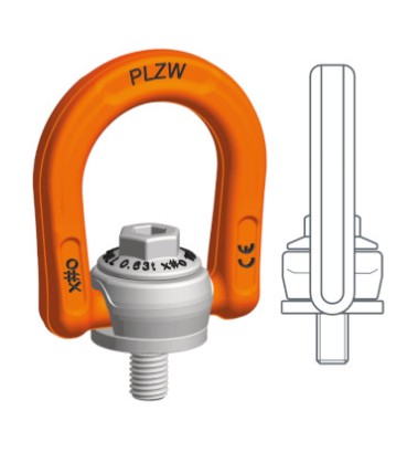 śruba z uchem obrotowo-uchylnym plzw m10 0.63t              