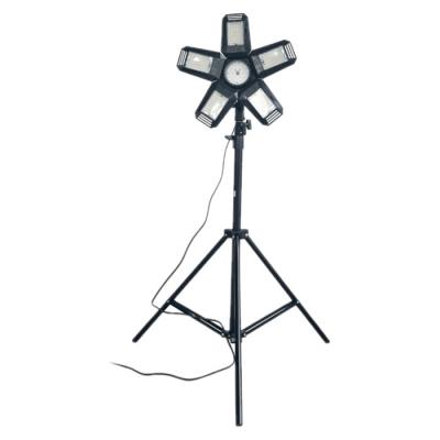 Lampa warsztatowa składana rigel led 5-skrzdłowa 55w +statyw