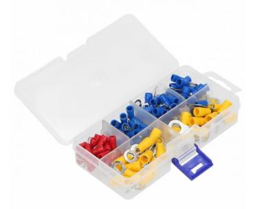 Zestaw końcówek kablowych, oczkowych 120 szt                