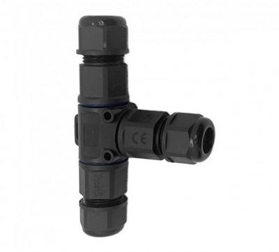 Konektor kablowy trójnik t z szybko. ip68, 3x4mm2, 450v/16a 