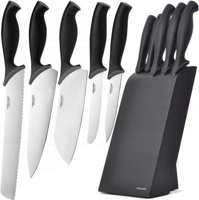 Zestaw 5 noży w bloku czarny                                