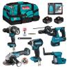Zestaw combo 18v lxt dga504+ddf492+dtd153+dhr243 2*5.0ah    