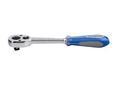 Grzechotka 1/2 32 zęby chrom, uchwyt gumowy 250mm           