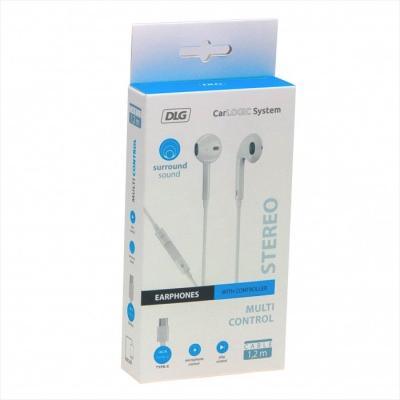 Słuchawki douszne białe usb c 1.2m                          