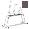 Drabina aluminiowa uniwersalna 4x3 z podestem pro           