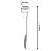 Lampa solarna wbijana palis chrom 6500k                     