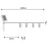 Girlanda solarna/230v alavas 2w1 15 led spiral 11.58mb pilot
